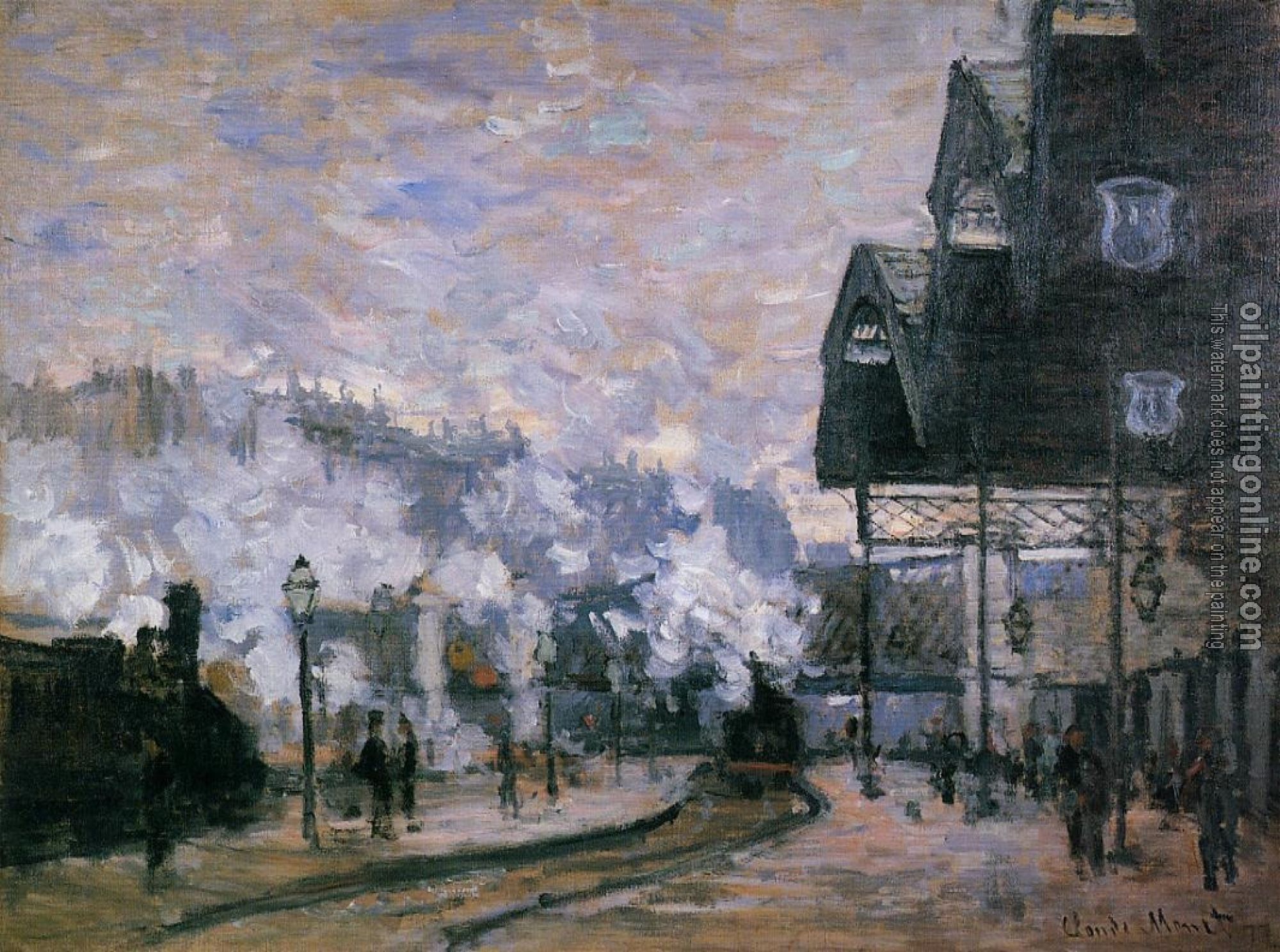 Monet, Claude Oscar - Saint-Lazare Station, the Western Region Goods Sheds